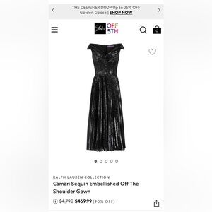 Ralph Lauren the Purple Label Camari Sequin Gown